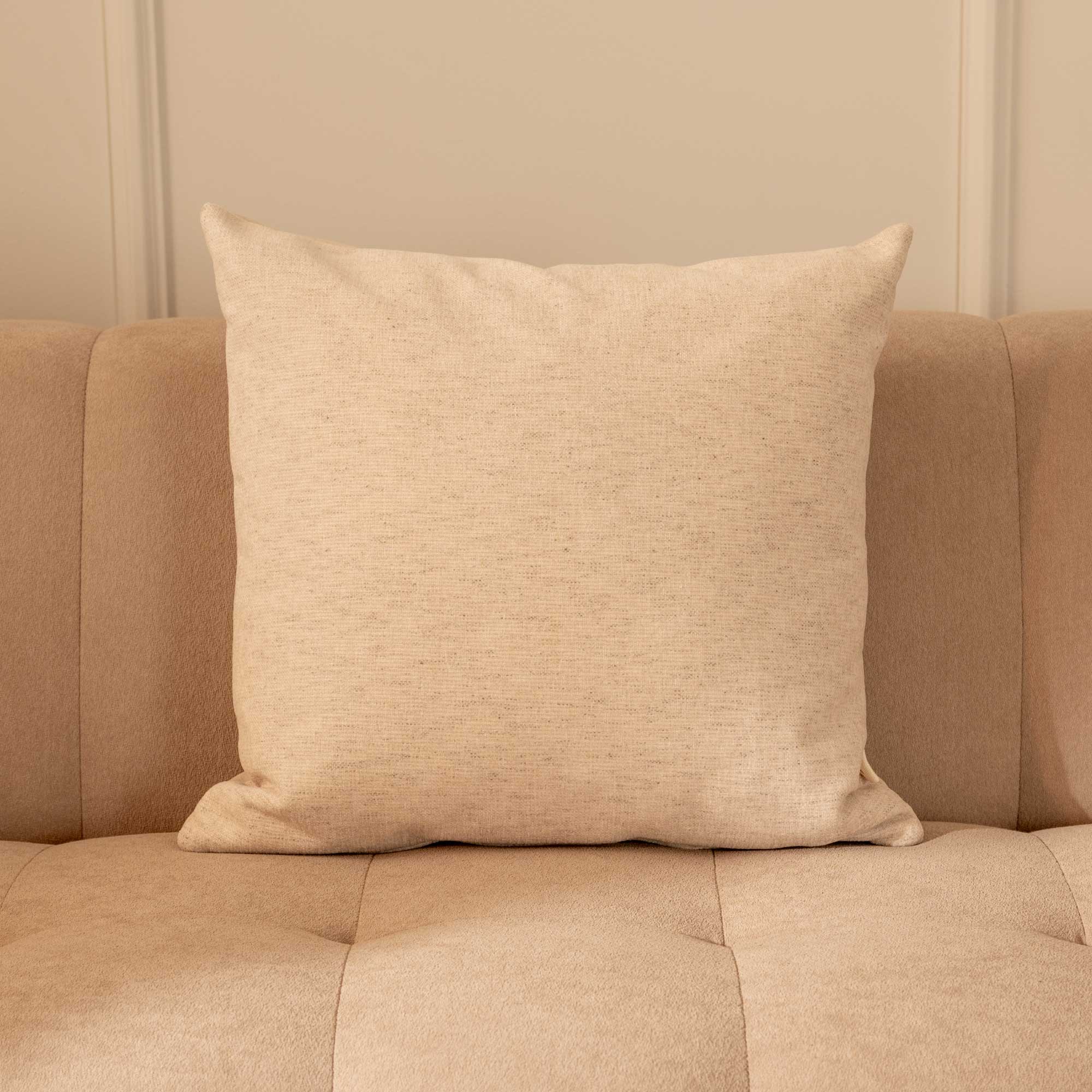 Cojines Chenille Beige