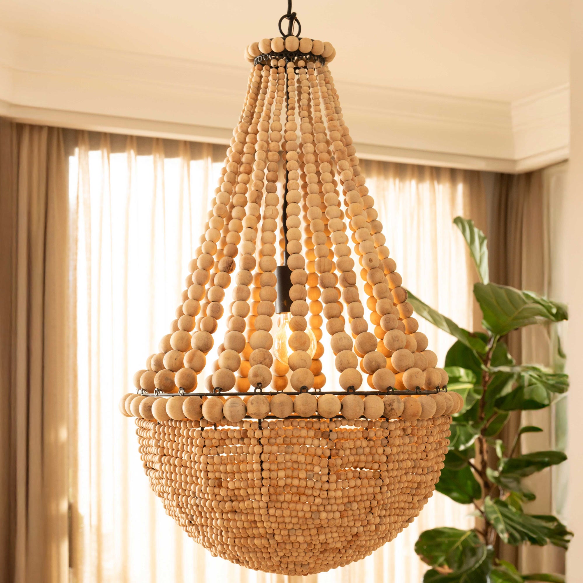 Lámpara Zambia Bead Chandelier