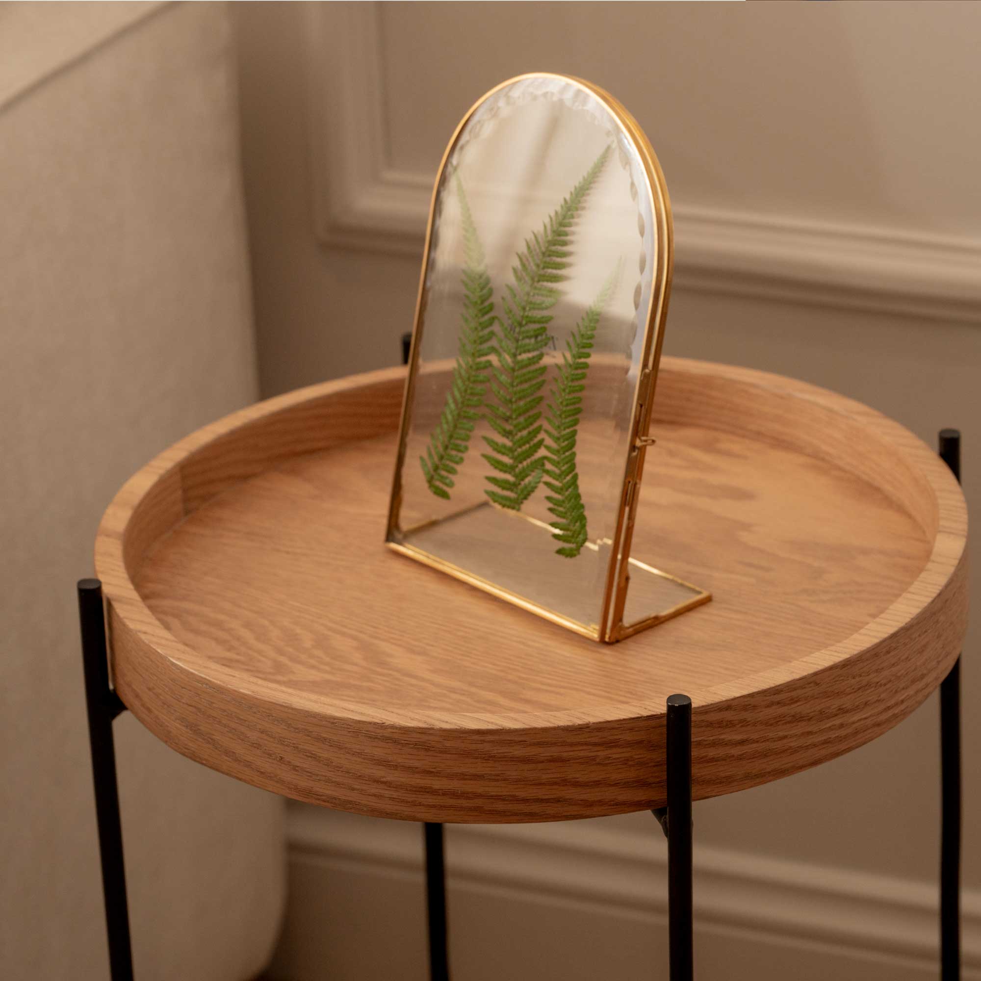 Mesa Auxiliar Redonda Serena Negra