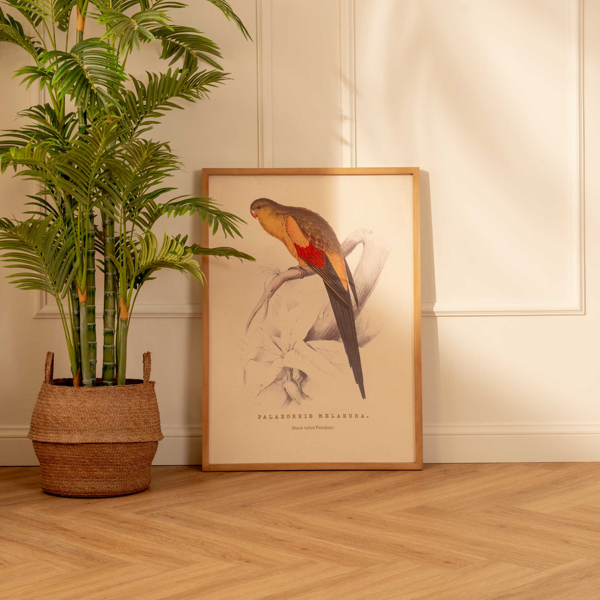 Arte Decorativo Perico Amarillo y Rojo