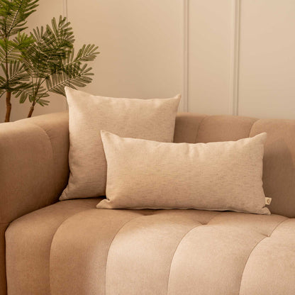 Cojines Chenille Beige