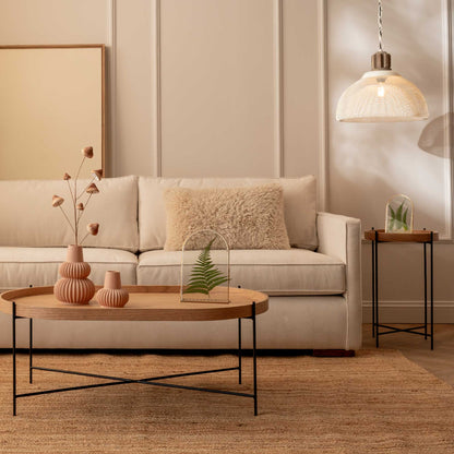 Mesa Auxiliar Redonda Serena Negra