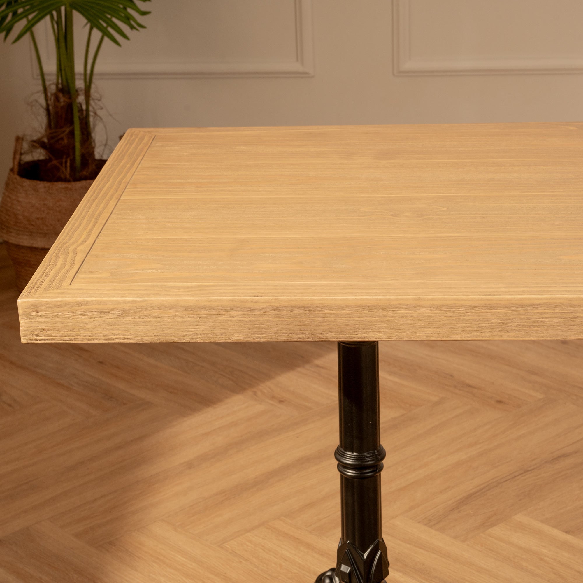 Mesa de Comedor Cuadrada Amelí Negra - Madera