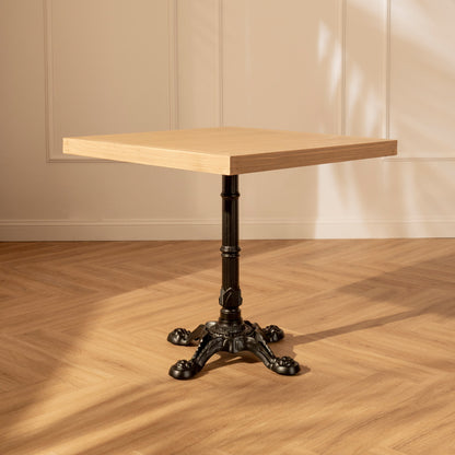 Mesa de Comedor Cuadrada Amelí Negra - Madera