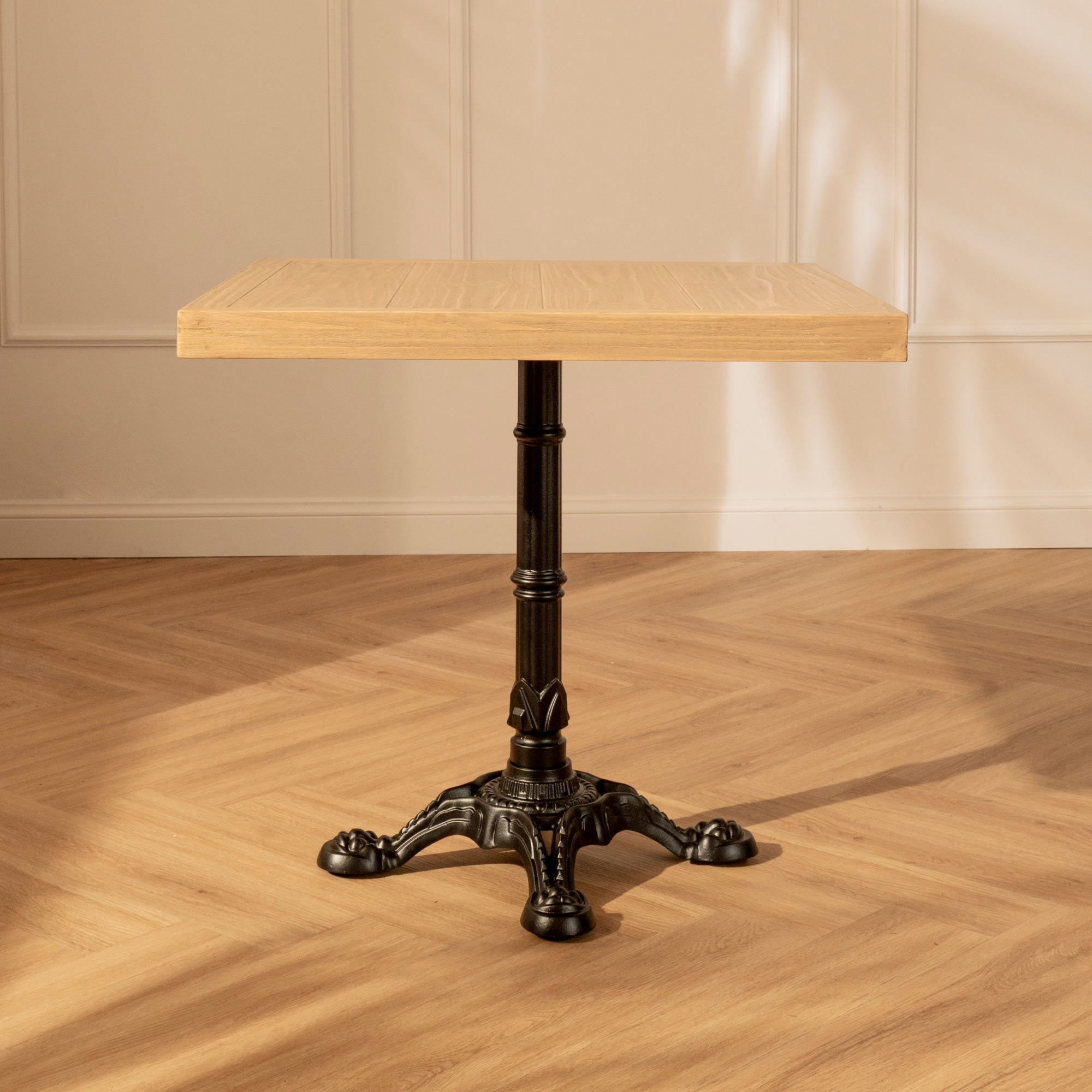Mesa de Comedor Cuadrada Amelí Negra - Madera