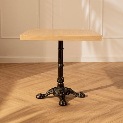 Mesa de Comedor Cuadrada Amelí Negra - Madera