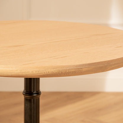 Mesa de Comedor Redonda Amelí Negra- Madera