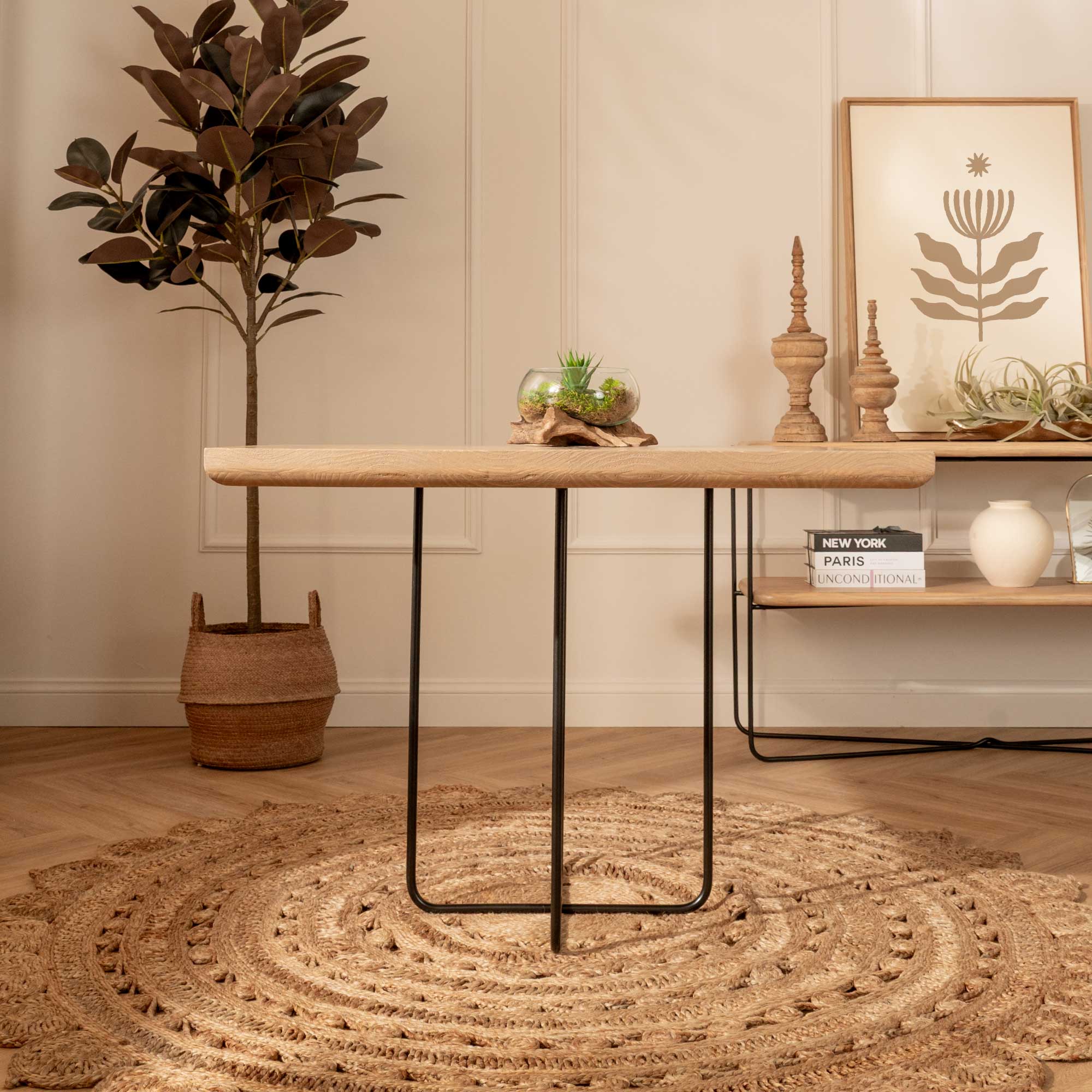 Mesa de Comedor Cuadrada Brisa Negra