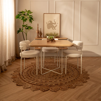 Mesa de Comedor Cuadrada Brisa Blanca