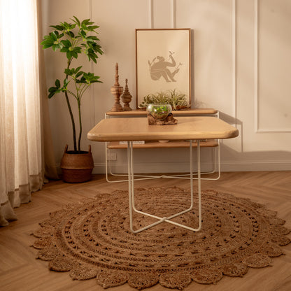 Mesa de Comedor Cuadrada Brisa Blanca