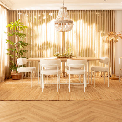 Mesa de Comedor Rectangular Sombra Blanca