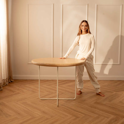 Mesa de Comedor Redonda Brisa Blanca