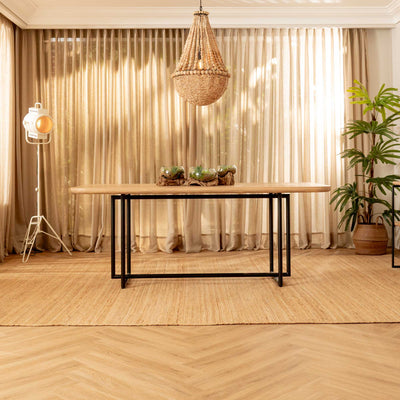 Mesa de Comedor Rectangular Sombra Negra