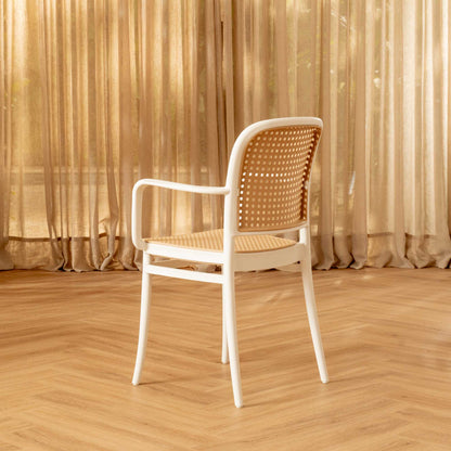 Silla Aire Apilable Blanca Con Brazos