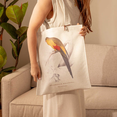 Tote Bag Perico Amarillo y Rojo